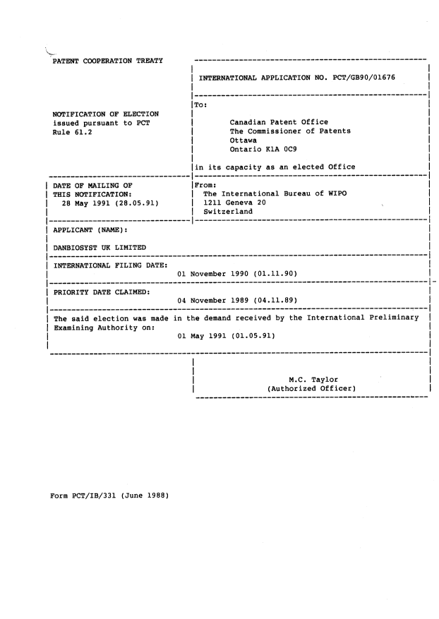 Document de brevet canadien 2060176. PCT 19920207. Image 12 de 12