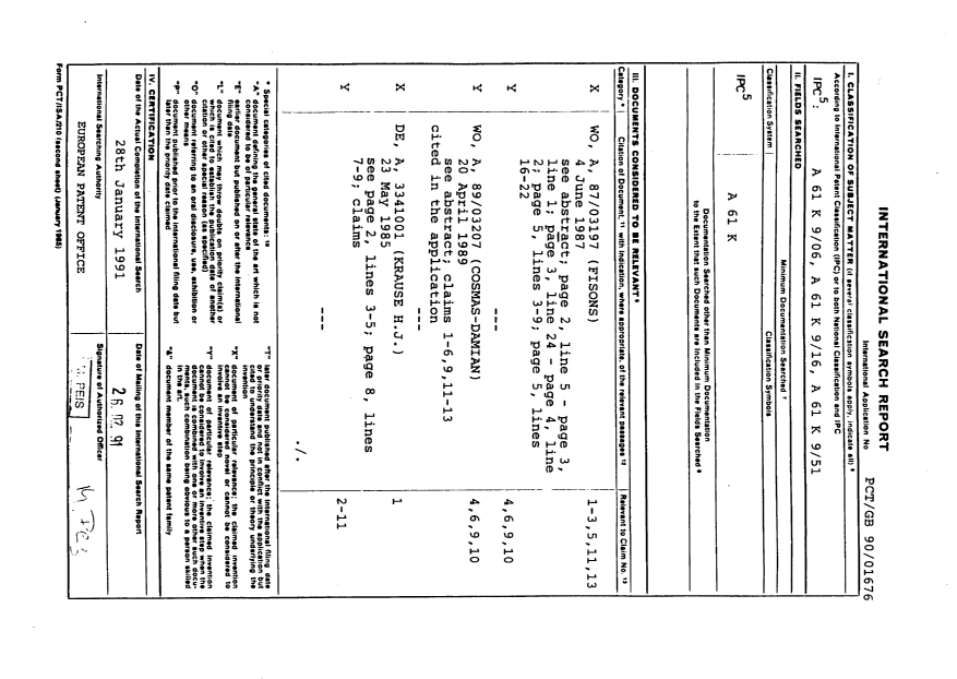 Document de brevet canadien 2060176. PCT 19920207. Image 1 de 12