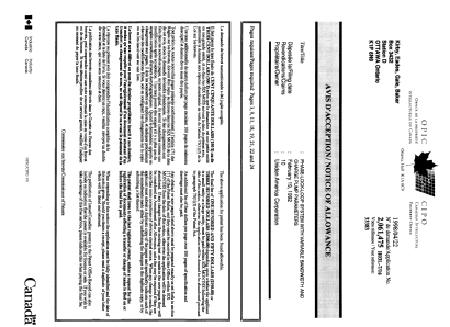 Canadian Patent Document 2061475. Correspondence 19980420. Image 1 of 1