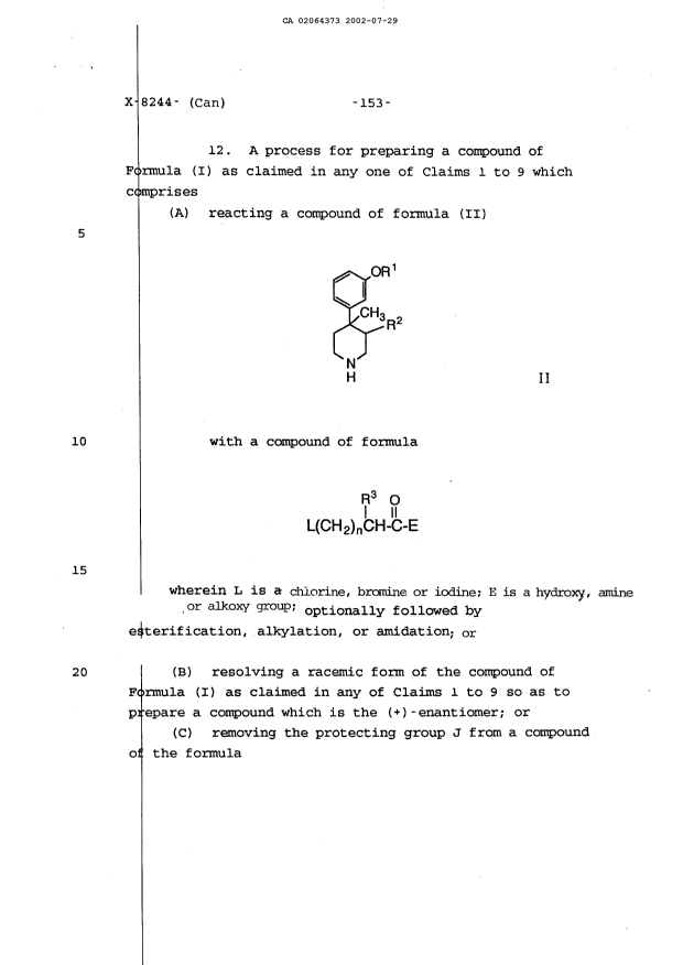 Document de brevet canadien 2064373. Revendications 20030326. Image 7 de 7