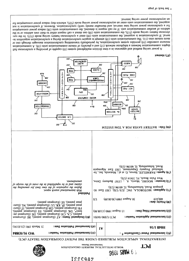 Canadian Patent Document 2065331. Abstract 19960319. Image 1 of 1