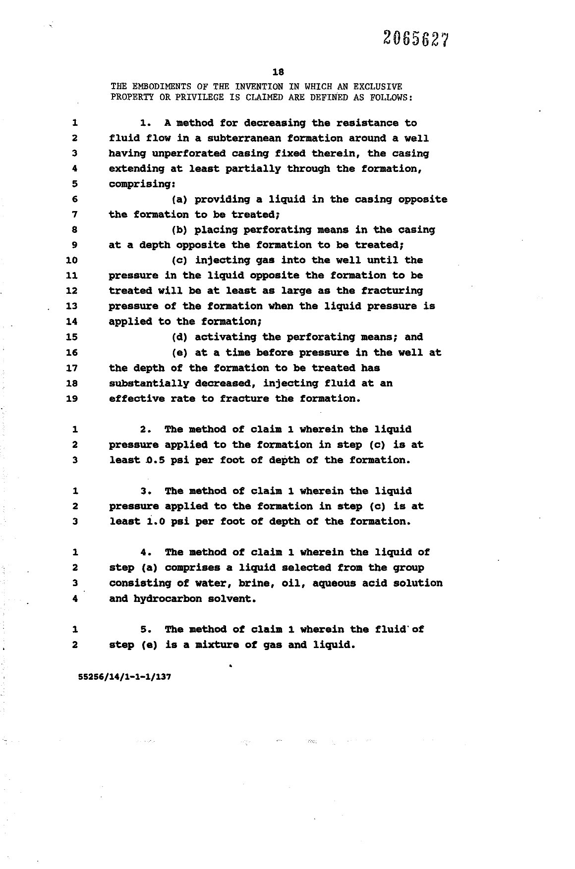 Document de brevet canadien 2065627. Revendications 19931103. Image 1 de 9