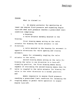 Document de brevet canadien 2065963. Revendications 19970227. Image 1 de 4