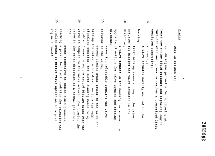 Document de brevet canadien 2065963. Revendications 19970227. Image 1 de 4
