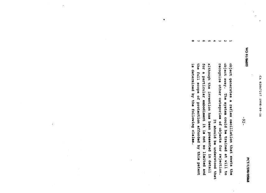 Canadian Patent Document 2067217. Description 19981123. Image 92 of 92