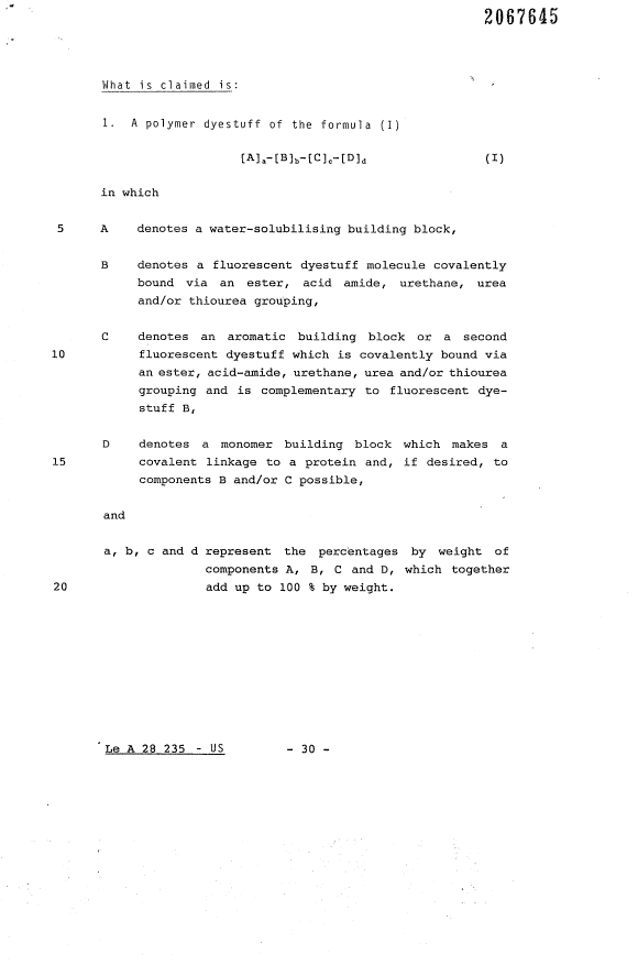Document de brevet canadien 2067645. Revendications 19911204. Image 1 de 4