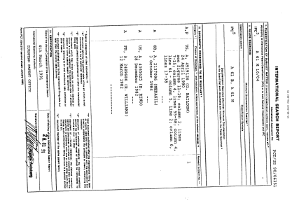 Canadian Patent Document 2067782. International Preliminary Examination Report 19920416. Image 1 of 35