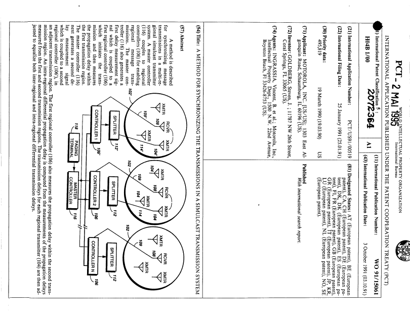 Document de brevet canadien 2072364. Abrégé 19950502. Image 1 de 1