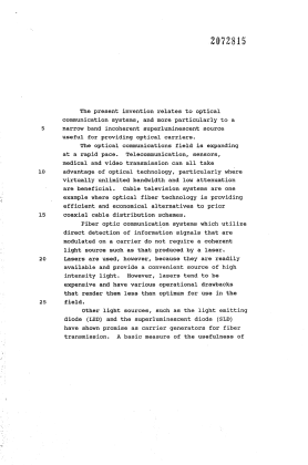 Canadian Patent Document 2072815. Description 19940331. Image 1 of 15