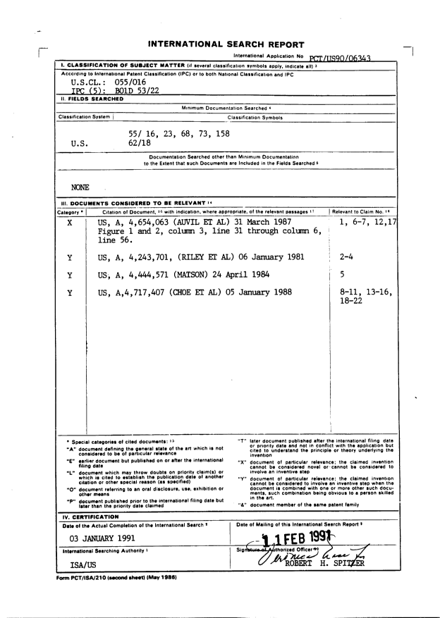 Document de brevet canadien 2073038. PCT 19920506. Image 1 de 16