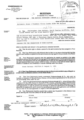 Canadian Patent Document 2073850. Assignment 19920714. Image 2 of 7