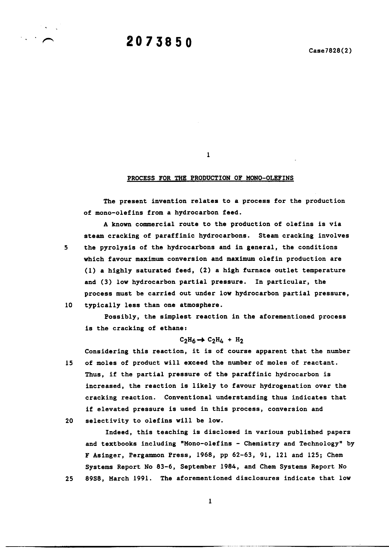 Document de brevet canadien 2073850. Description 19990812. Image 1 de 9