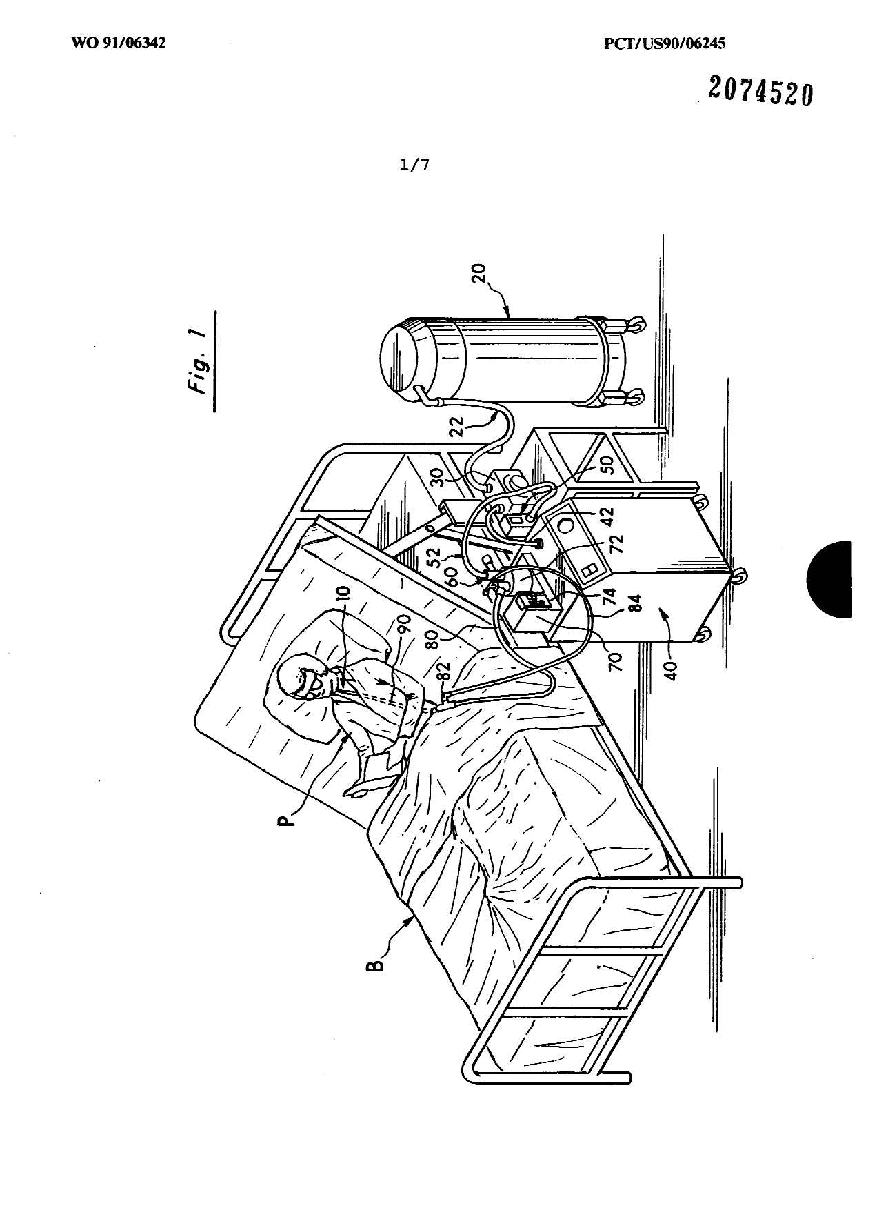 Canadian Patent Document 2074520. Drawings 19950214. Image 1 of 7