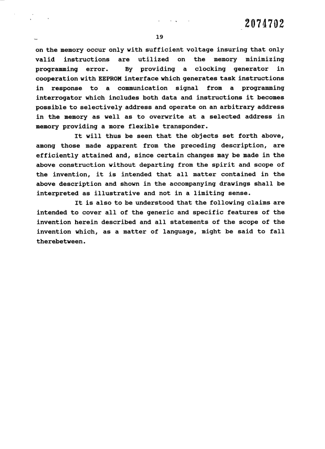Document de brevet canadien 2074702. Description 19961119. Image 19 de 19