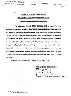 Document de brevet canadien 2078051. Correspondance reliée au PCT 19981202. Image 1 de 1