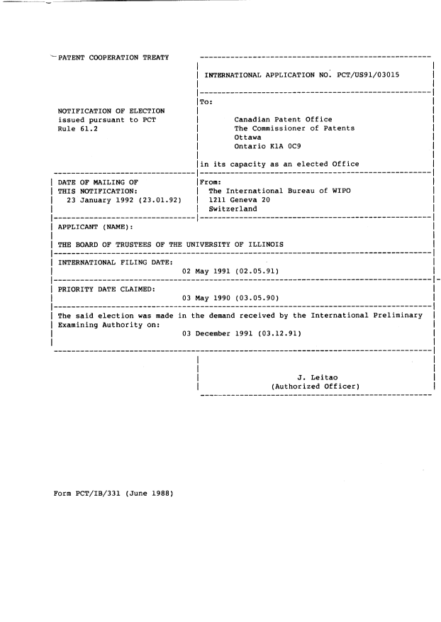 Canadian Patent Document 2080140. PCT 19921007. Image 2 of 18