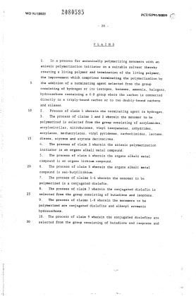 Document de brevet canadien 2080595. Revendications 19940701. Image 1 de 2