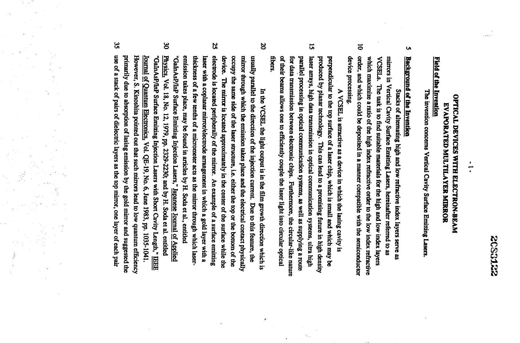 Canadian Patent Document 2083122. Description 19940401. Image 1 of 8