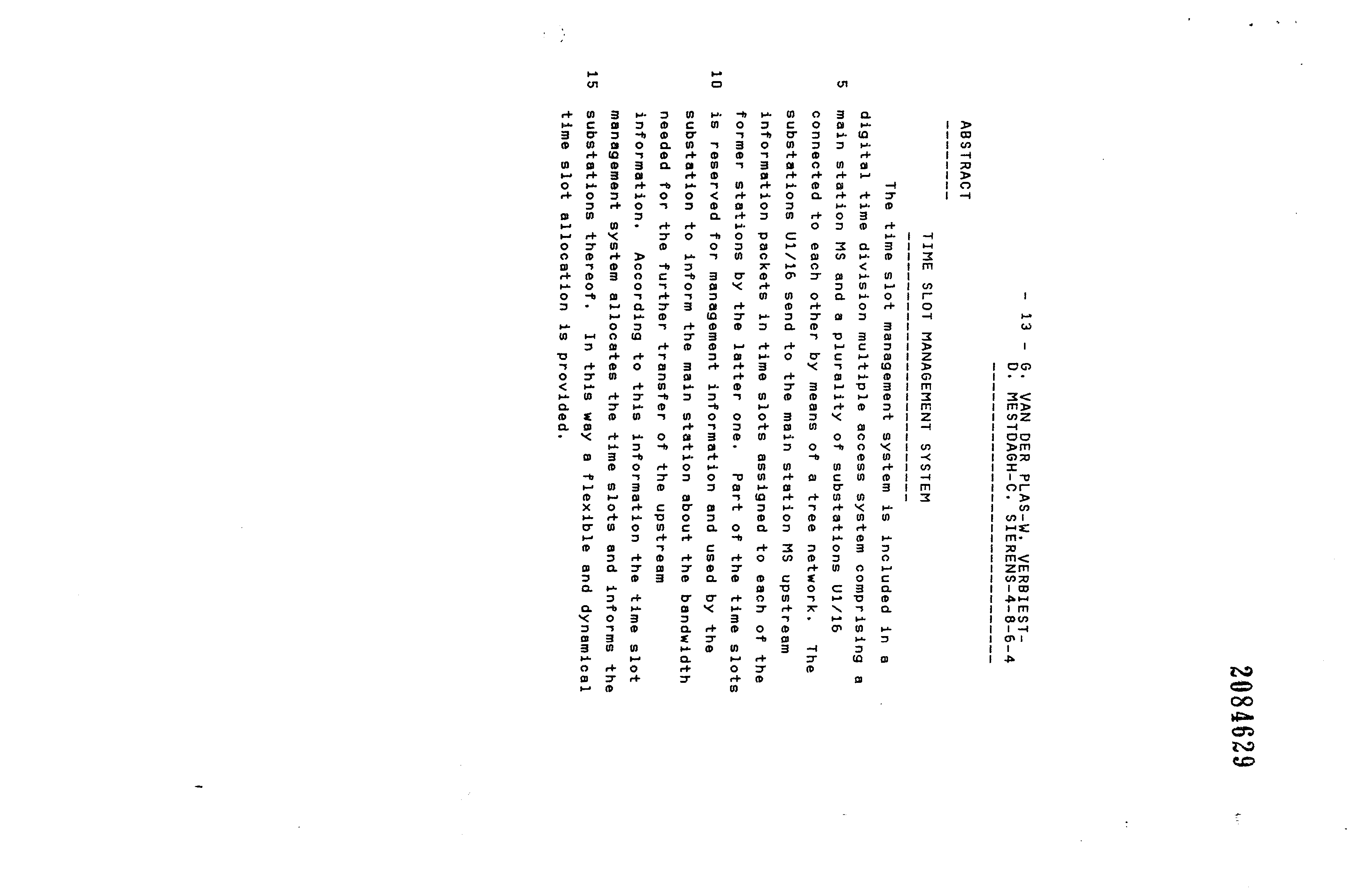Canadian Patent Document 2084629. Abstract 19931218. Image 1 of 1