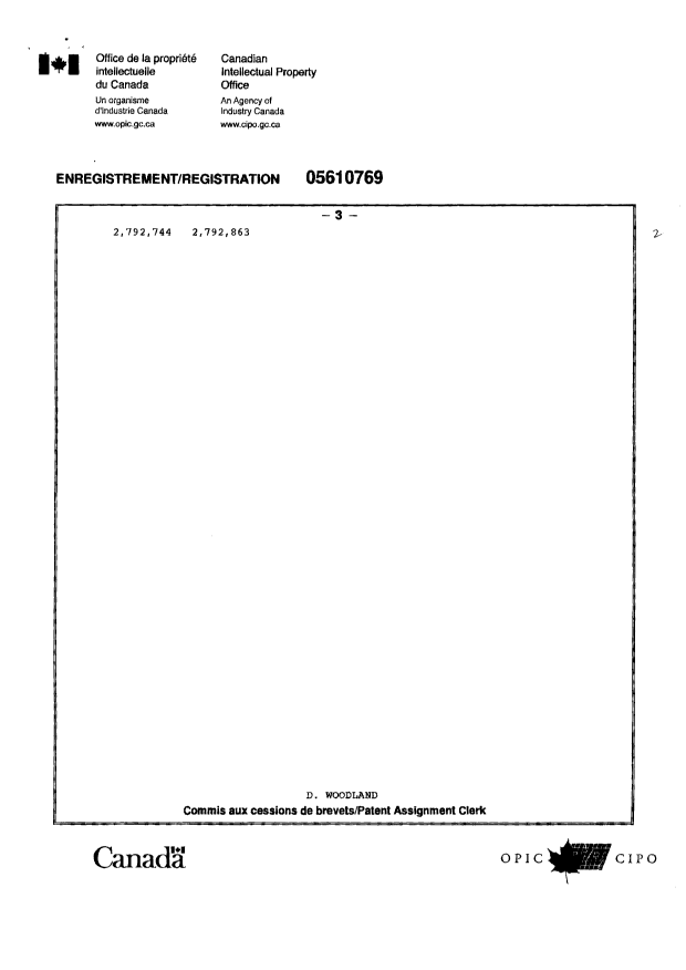 Document de brevet canadien 2088420. Cession 20140204. Image 19 de 19