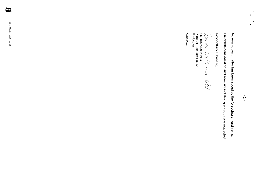 Canadian Patent Document 2089713. Prosecution Correspondence 19981102. Image 2 of 2