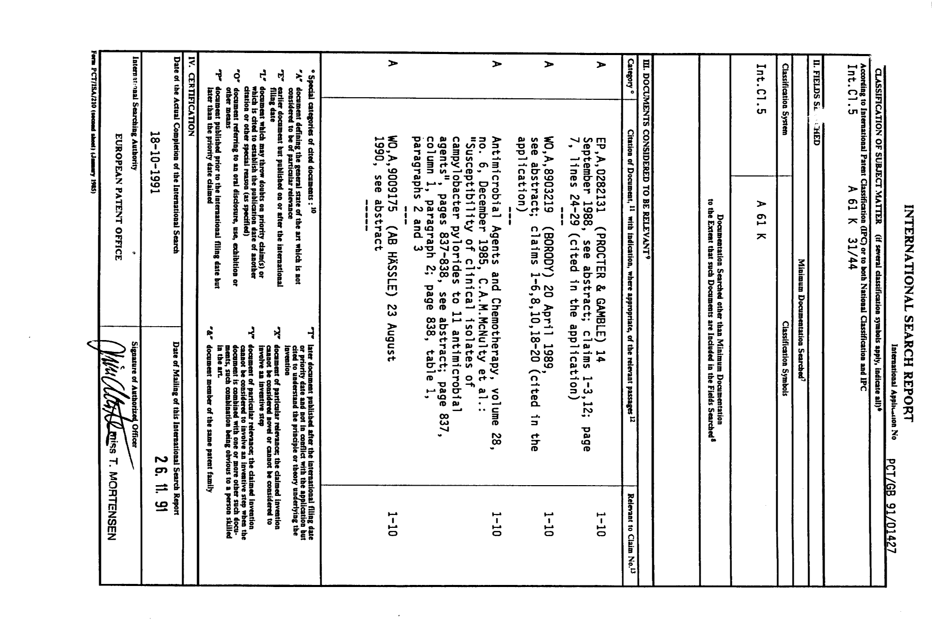 Document de brevet canadien 2089748. PCT 19921217. Image 1 de 11