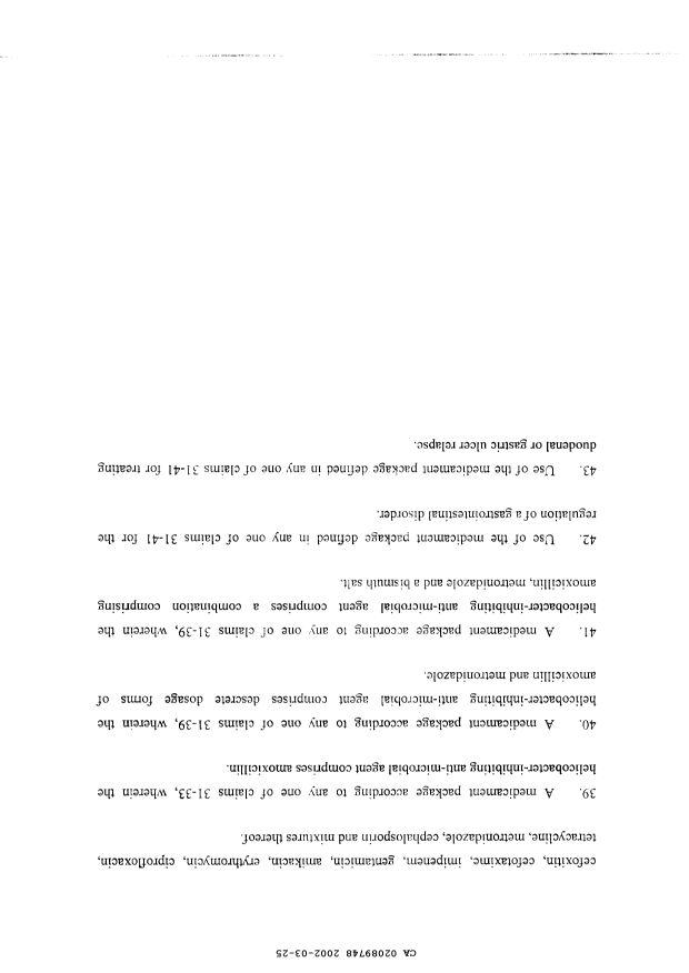 Document de brevet canadien 2089748. Poursuite-Amendment 20011225. Image 9 de 9