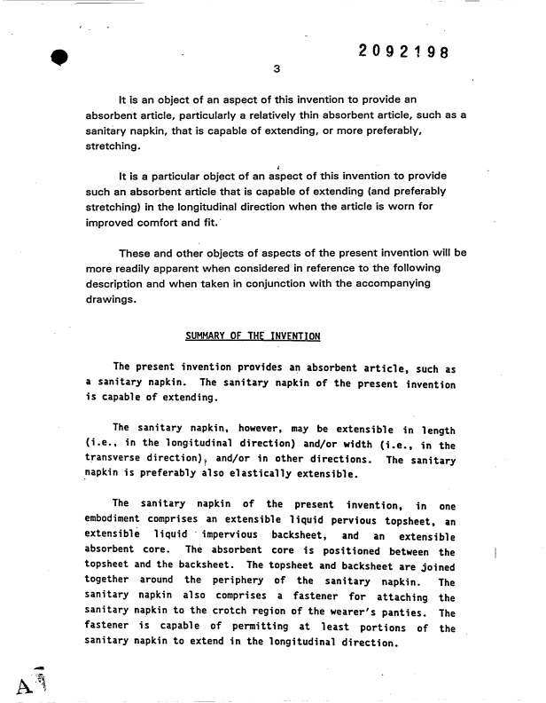 Canadian Patent Document 2092198. Description 19980225. Image 3 of 98