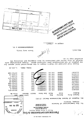Canadian Patent Document 2092694. Fees 19931222. Image 1 of 1