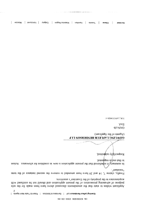 Document de brevet canadien 2092694. Poursuite-Amendment 20011206. Image 2 de 6