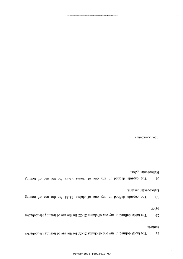 Document de brevet canadien 2092694. Poursuite-Amendment 20011206. Image 6 de 6