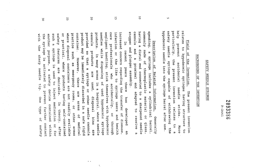 Canadian Patent Document 2093386. Description 19940305. Image 1 of 17