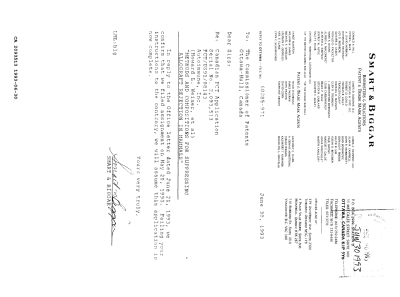 Document de brevet canadien 2093513. Correspondance reliée au PCT 19930630. Image 1 de 1