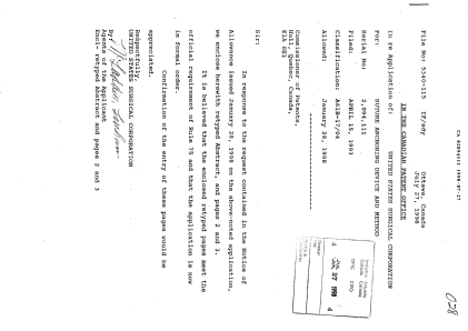 Canadian Patent Document 2094111. Correspondence 19971227. Image 1 of 4