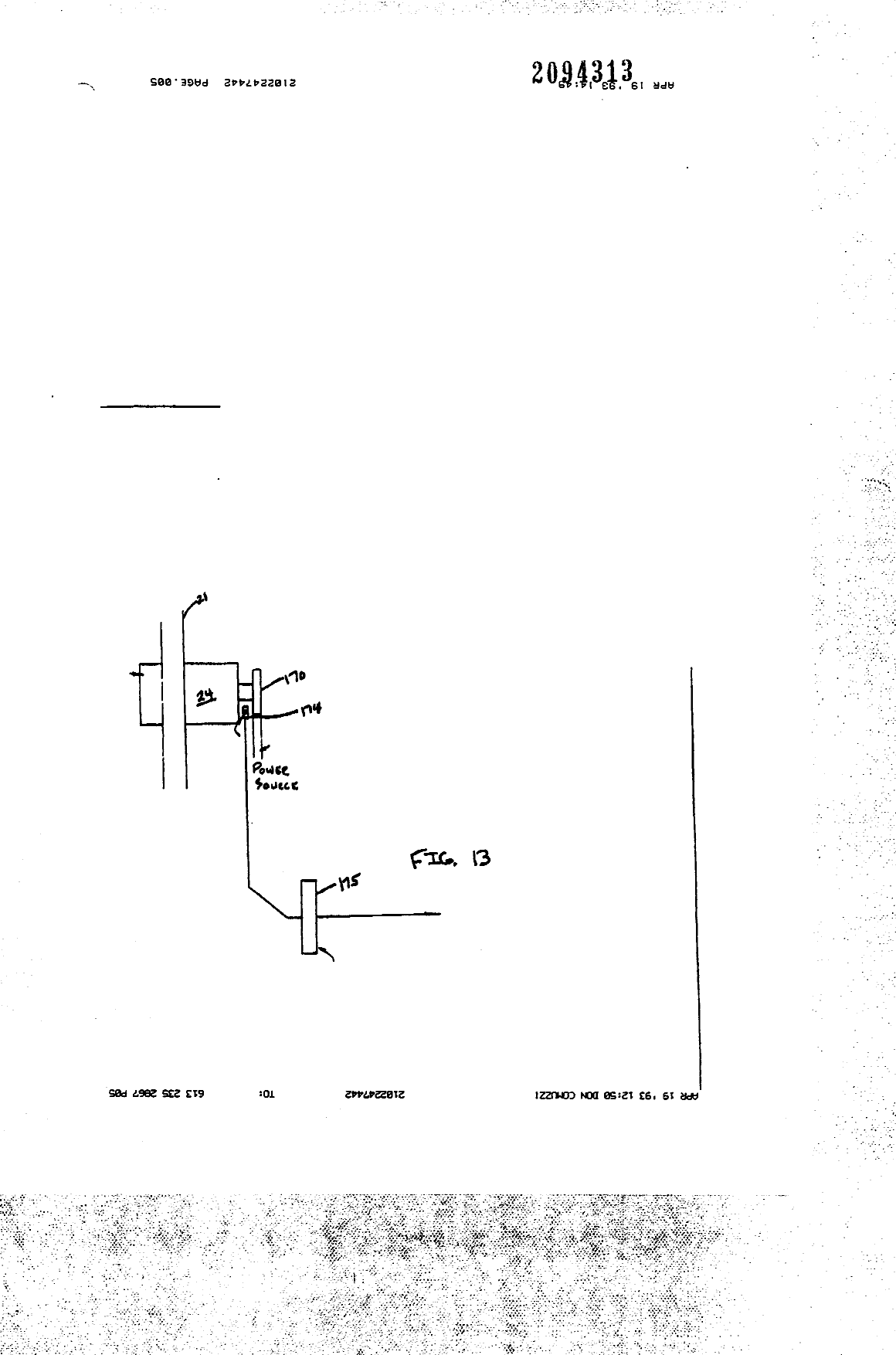 Canadian Patent Document 2094313. Drawings 19941209. Image 12 of 13
