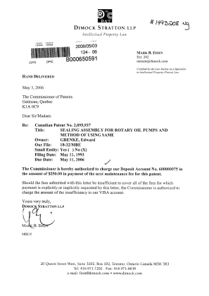 Document de brevet canadien 2095937. Taxes 20060503. Image 1 de 1