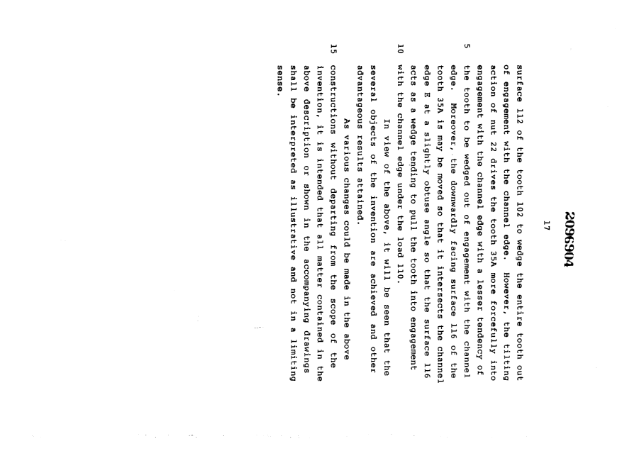 Canadian Patent Document 2096904. Description 19961203. Image 20 of 20
