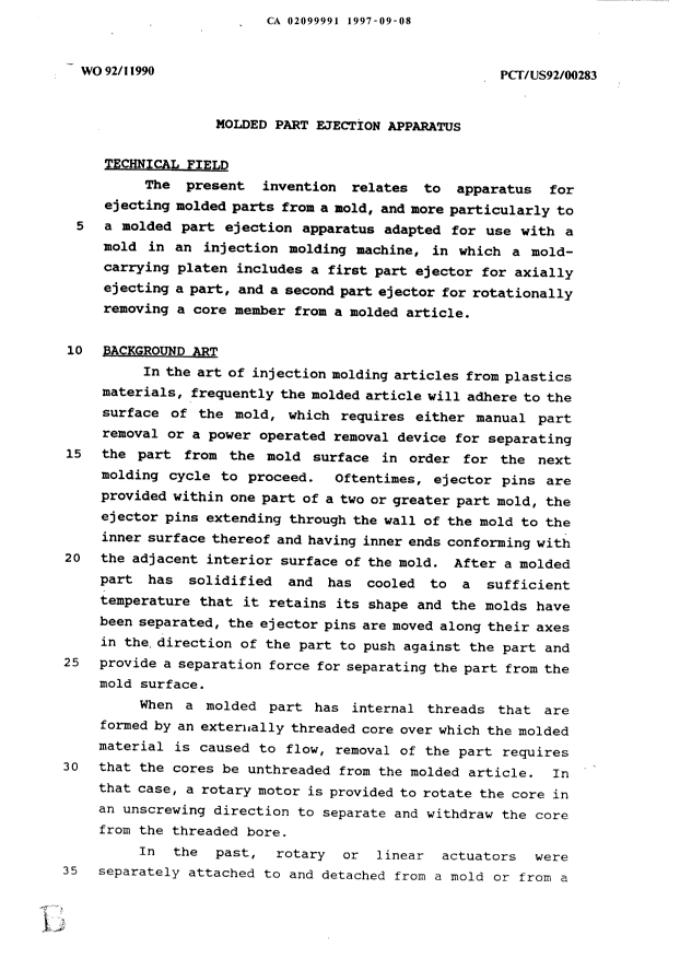 Document de brevet canadien 2099991. Description 19980604. Image 1 de 10
