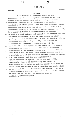 Document de brevet canadien 2100020. Abrégé 19940313. Image 1 de 1