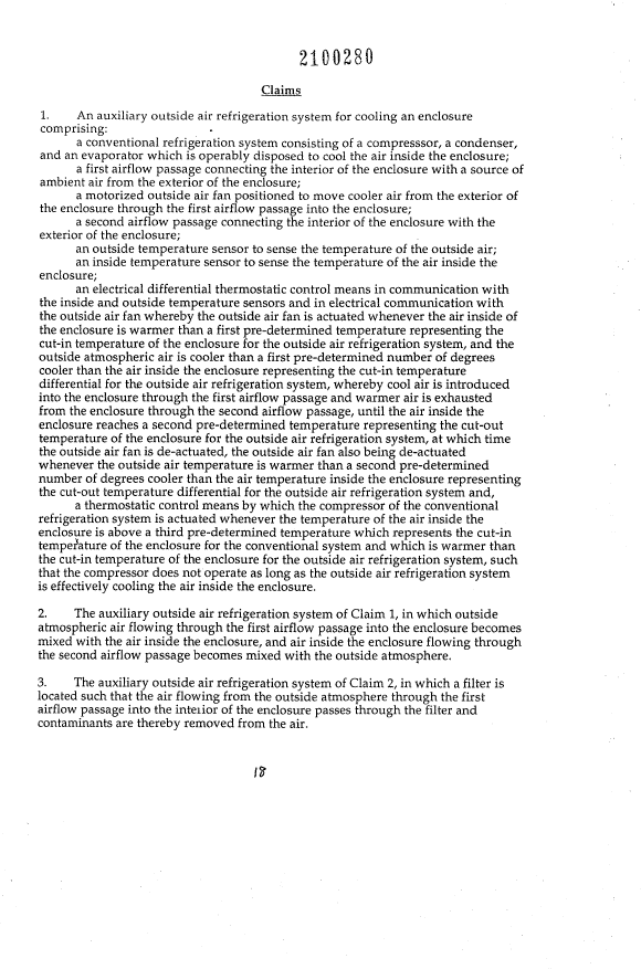 Document de brevet canadien 2100280. Revendications 19940219. Image 1 de 5