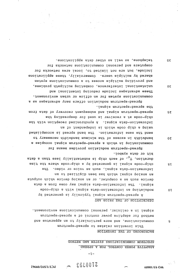 Document de brevet canadien 2100793. Description 19940514. Image 1 de 16