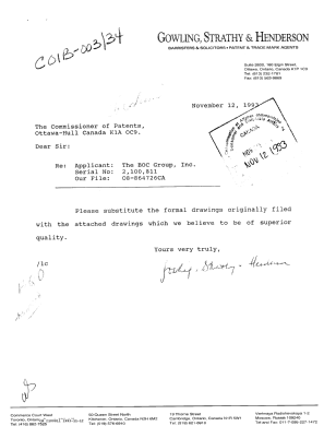 Document de brevet canadien 2100811. Correspondance de la poursuite 19931112. Image 1 de 1