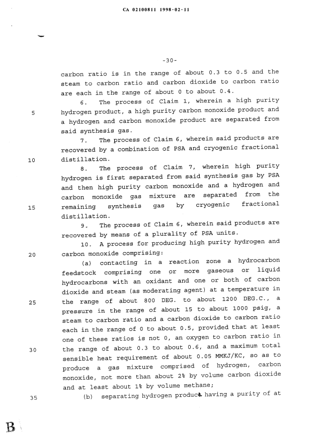 Document de brevet canadien 2100811. Revendications 19980211. Image 2 de 6