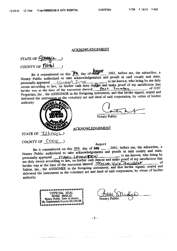 Document de brevet canadien 2100811. Cession 20011206. Image 15 de 15