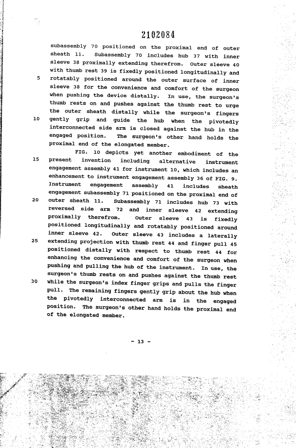 Canadian Patent Document 2102084. Description 19940510. Image 13 of 14