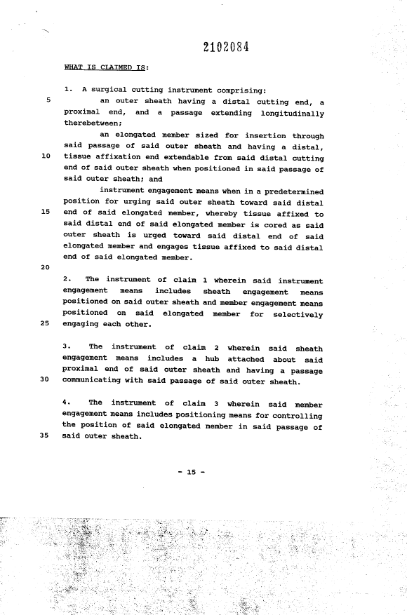 Document de brevet canadien 2102084. Revendications 19940510. Image 1 de 9