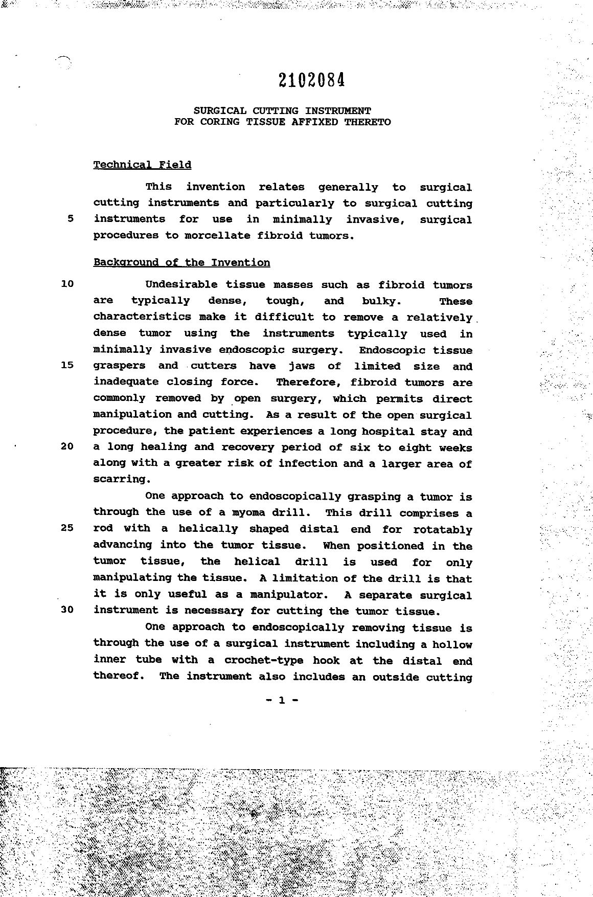Document de brevet canadien 2102084. Description 19940510. Image 1 de 14