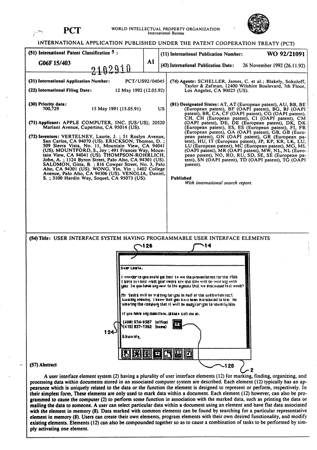 Canadian Patent Document 2102910. Abstract 19950817. Image 1 of 1