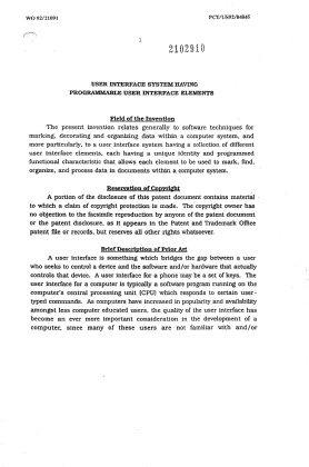 Canadian Patent Document 2102910. Description 20030724. Image 1 of 34