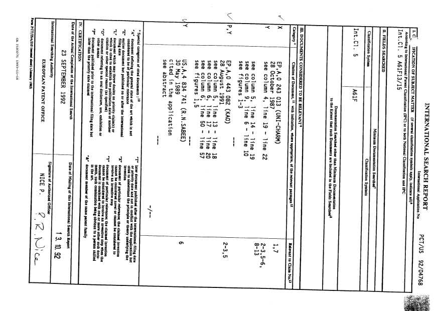Canadian Patent Document 2103271. International Preliminary Examination Report 19931116. Image 1 of 11